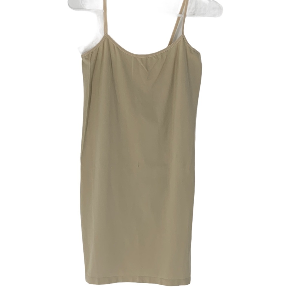 Iconoflash Nylon Long Cami Slip Dress Plus Size.